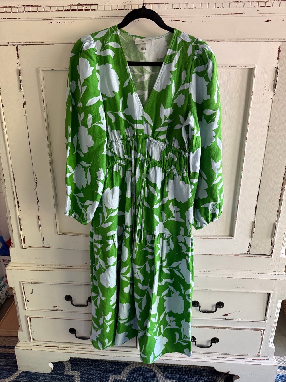 Kate Spade (Target)  XS Floral V-Neck Linen Women’s Dress